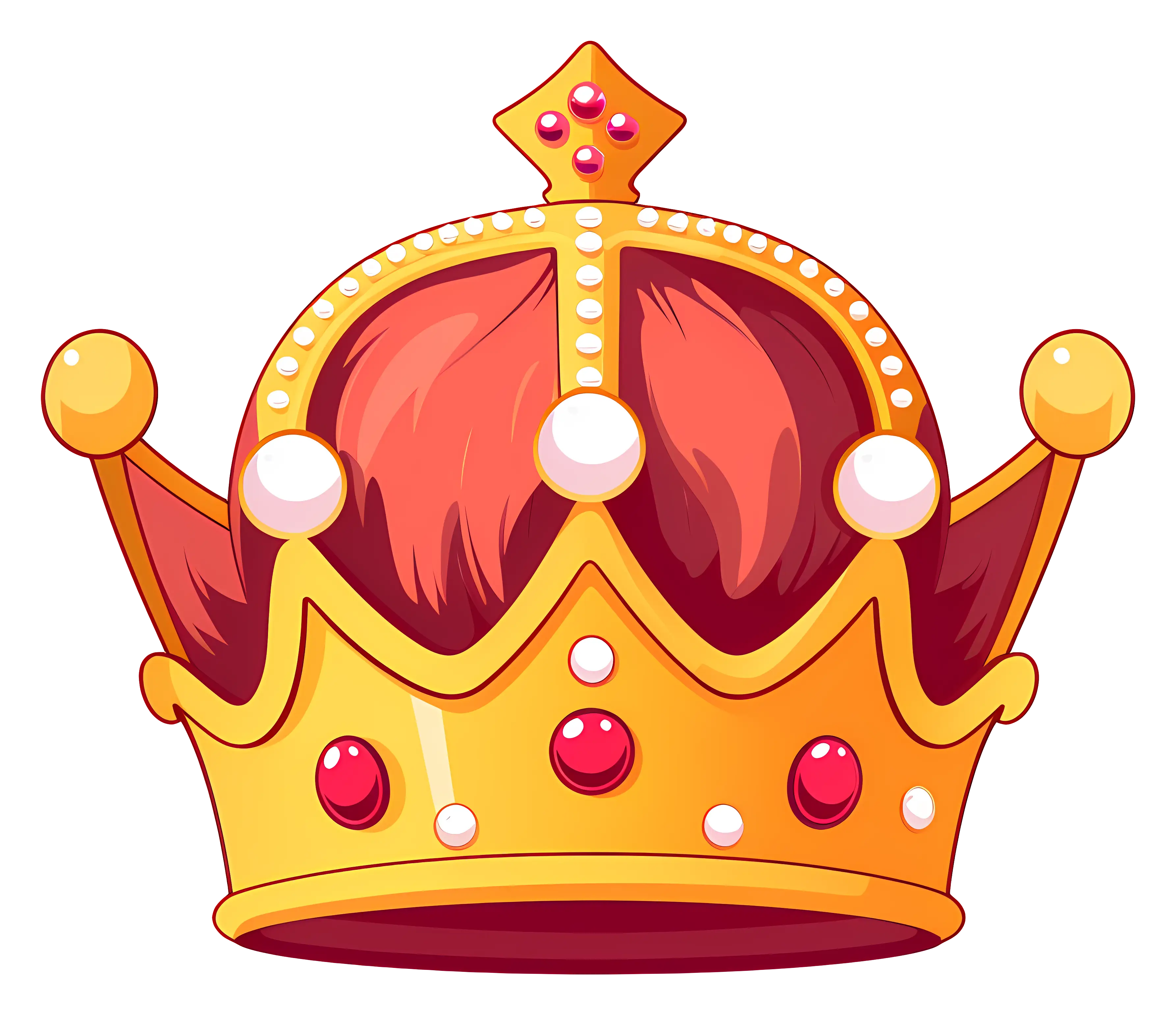 Golden Crown with Gemstones