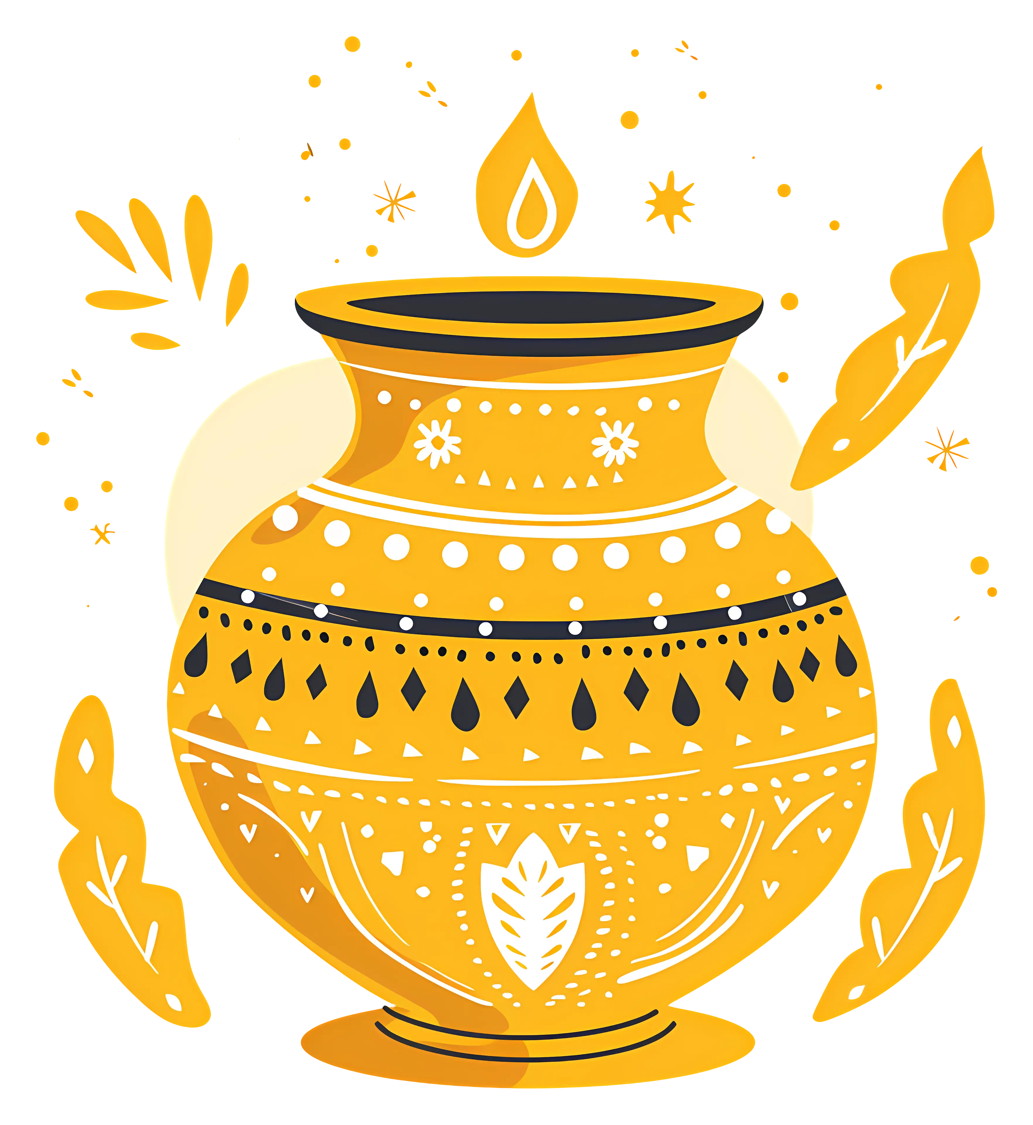 Traditional Decorative Pot Illustration