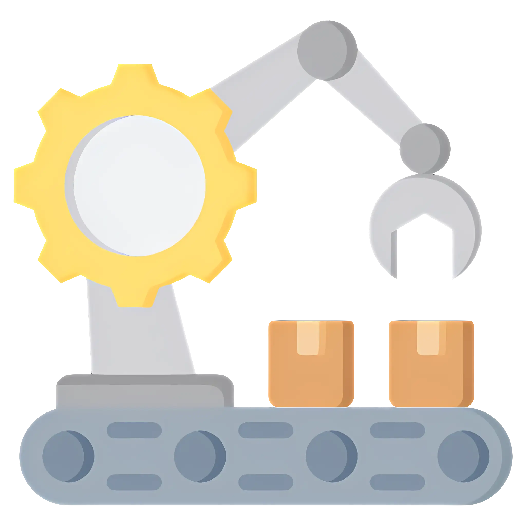 Robotic Arm on Conveyor Belt