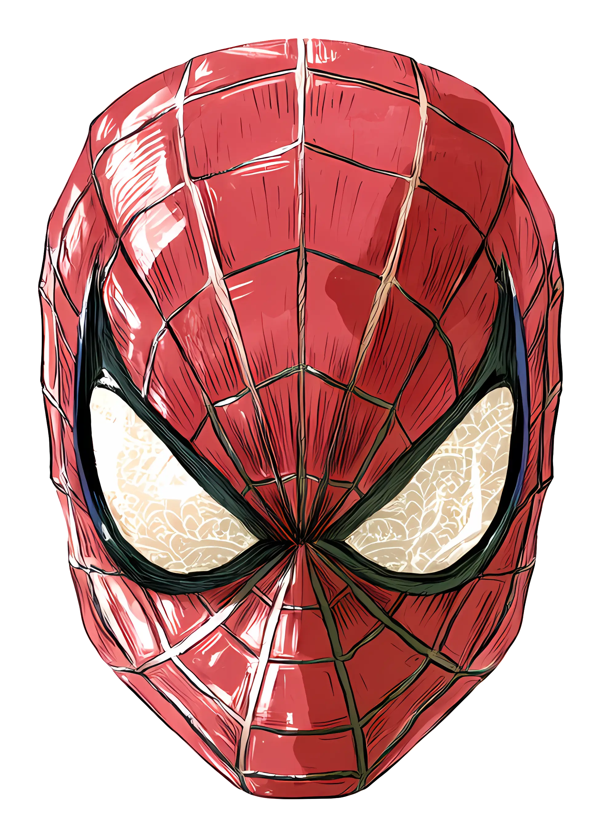 Spider-Man Mask Illustration