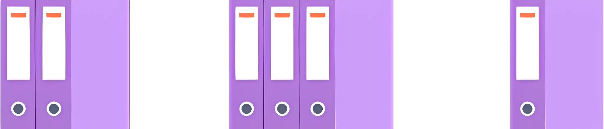 Purple Office Folders