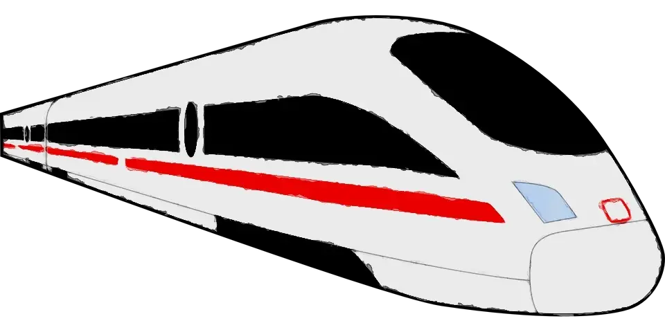 Modern High-Speed Train