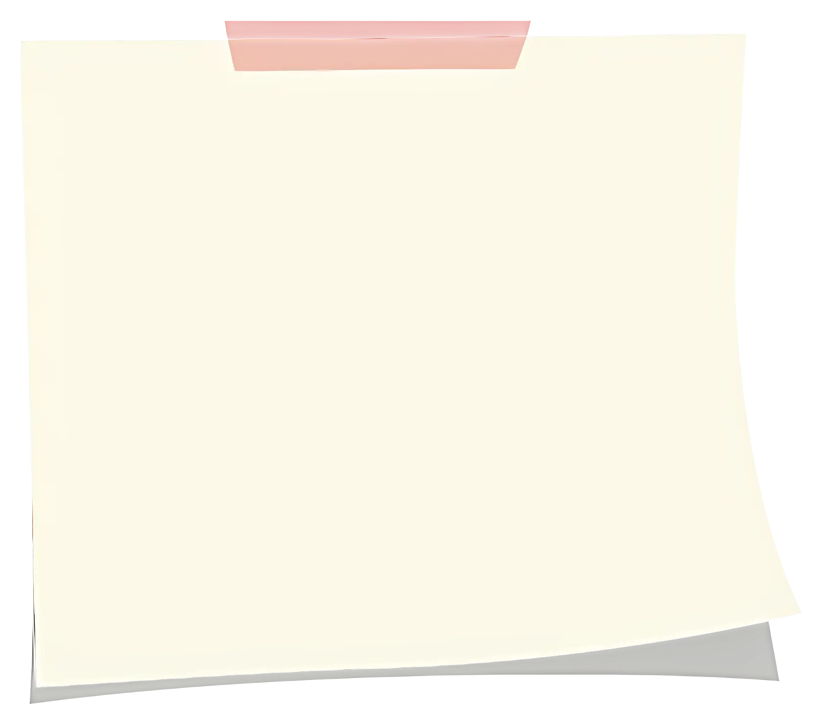 Blank Sticky Note for Office Use