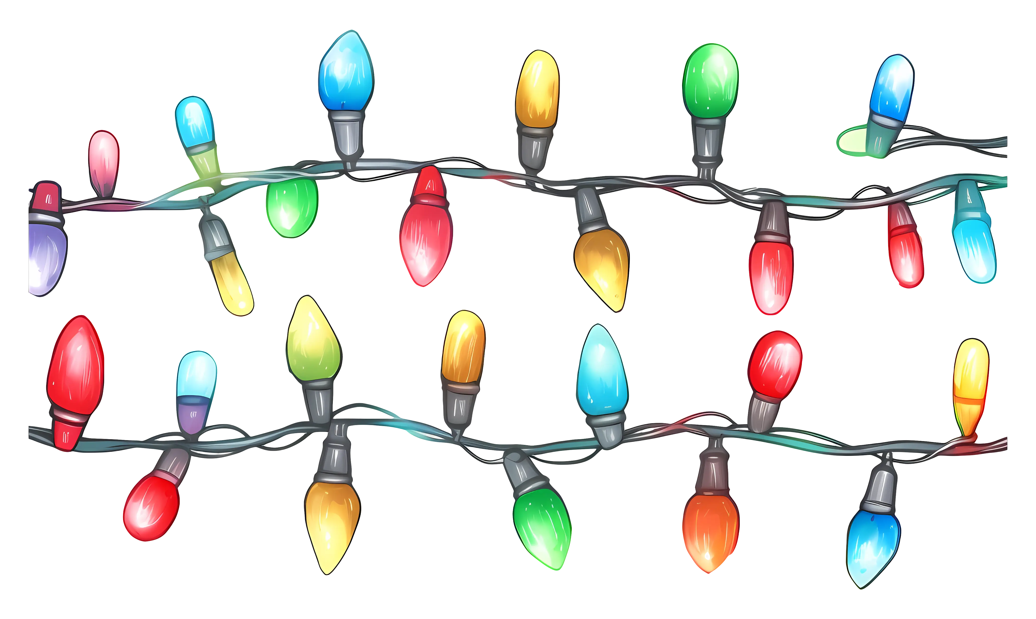 Colorful String Lights for Holiday Celebrations