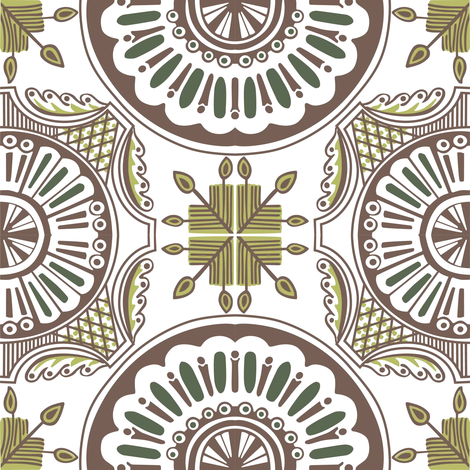 Geometric decorative pattern design