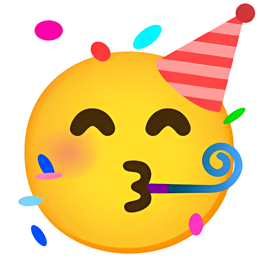 Party Emoji with Confetti