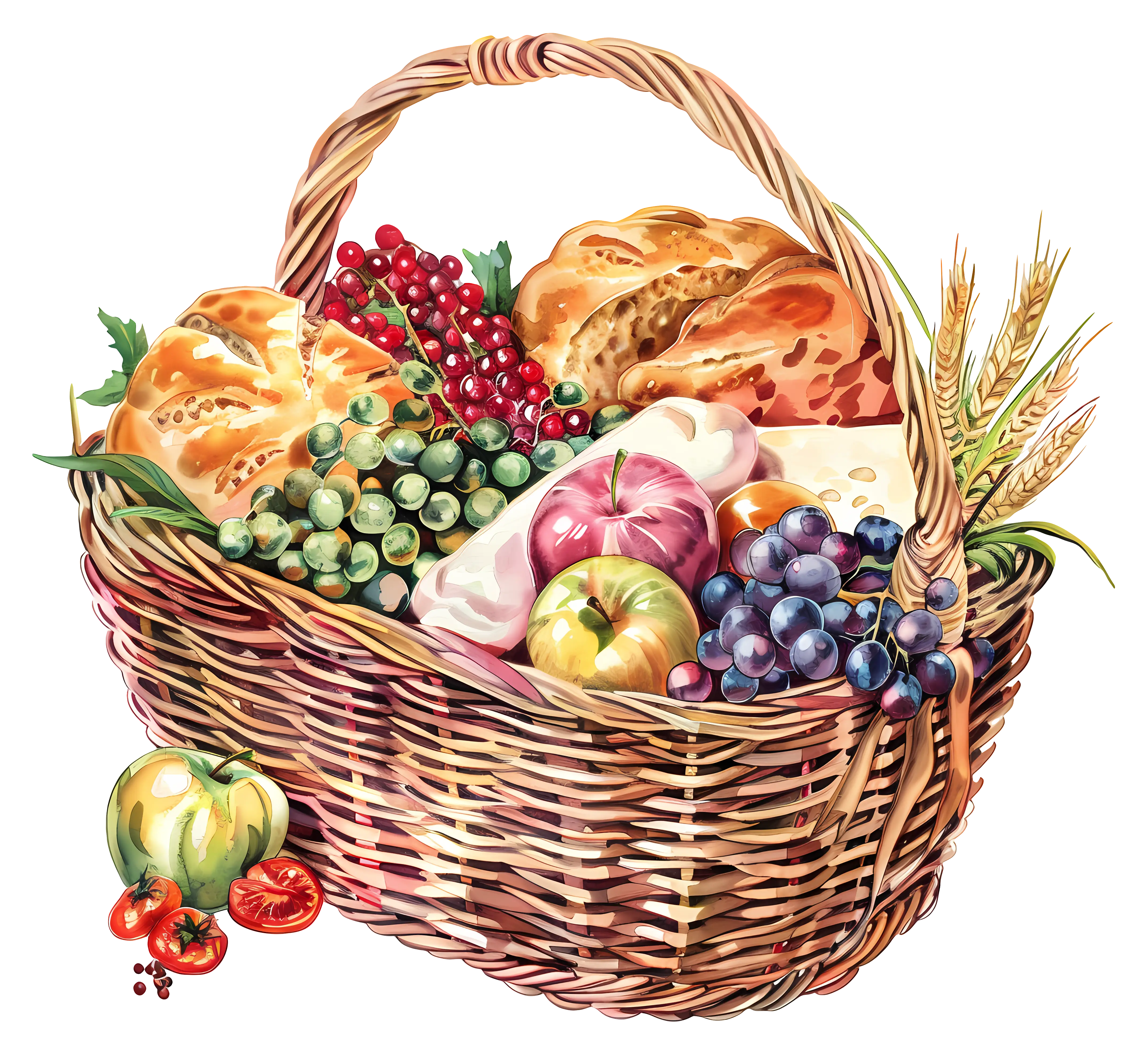 Fruit and Bread Basket