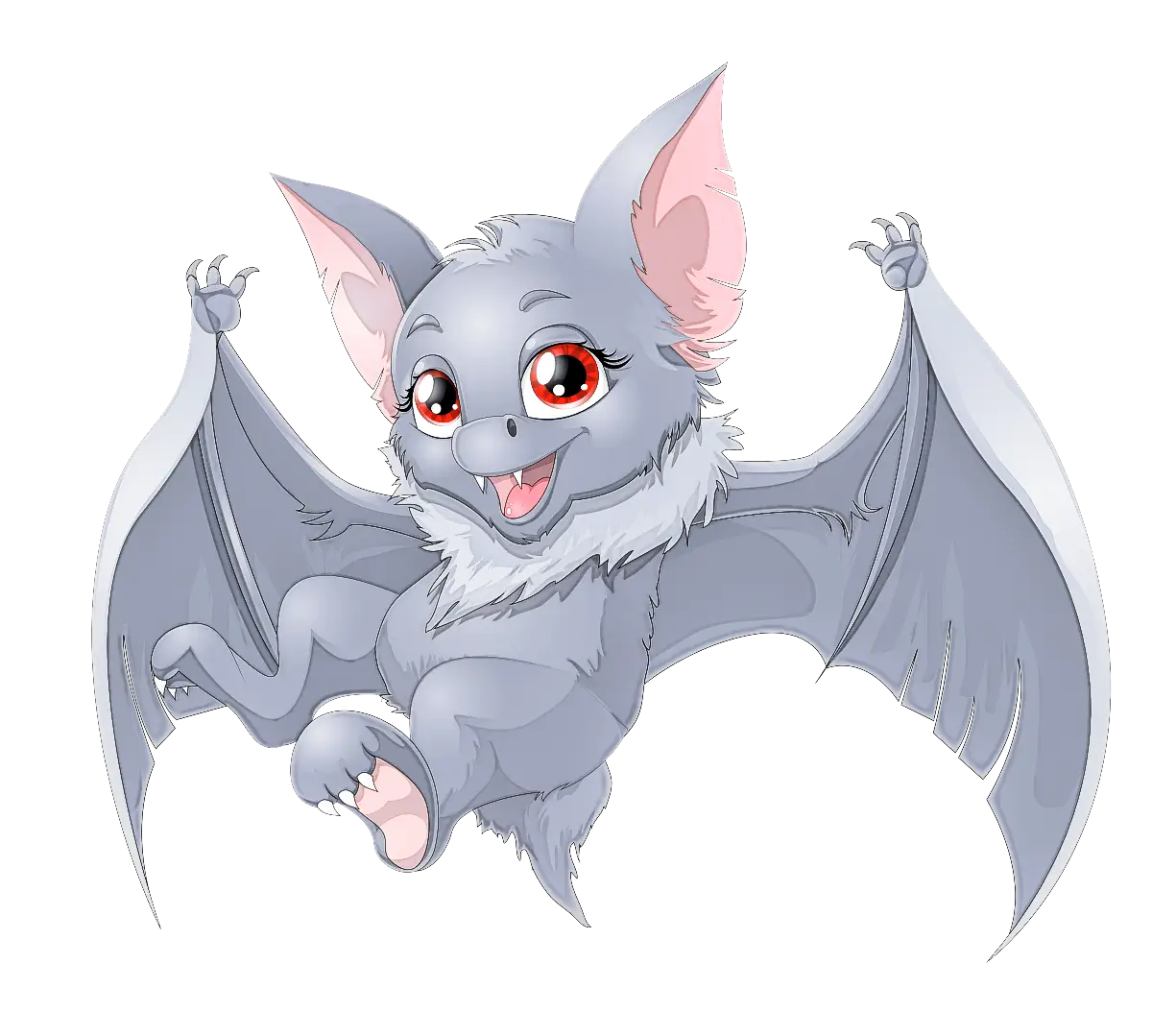 Cute Cartoon Bat Design