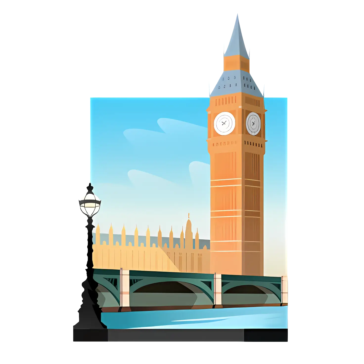 Iconic Big Ben in London