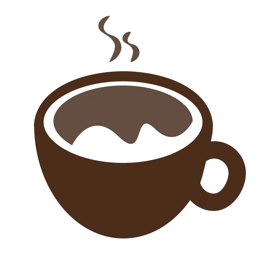 Steaming Coffee Cup Icon Illustration