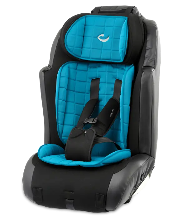 Blue and Black Child Car Seat