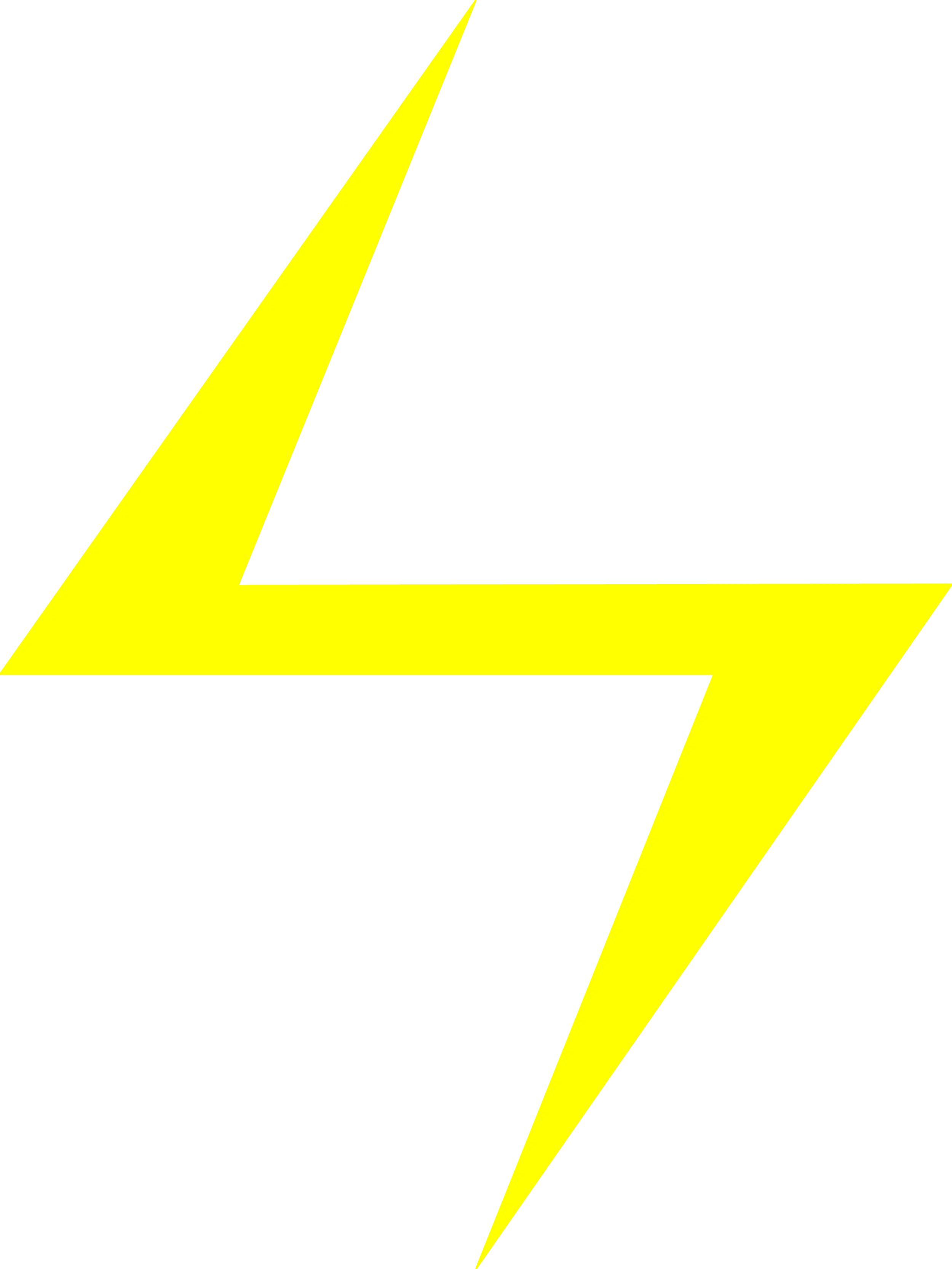 Yellow Lightning Bolt Design