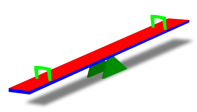 Colorful Seesaw Playground Equipment
