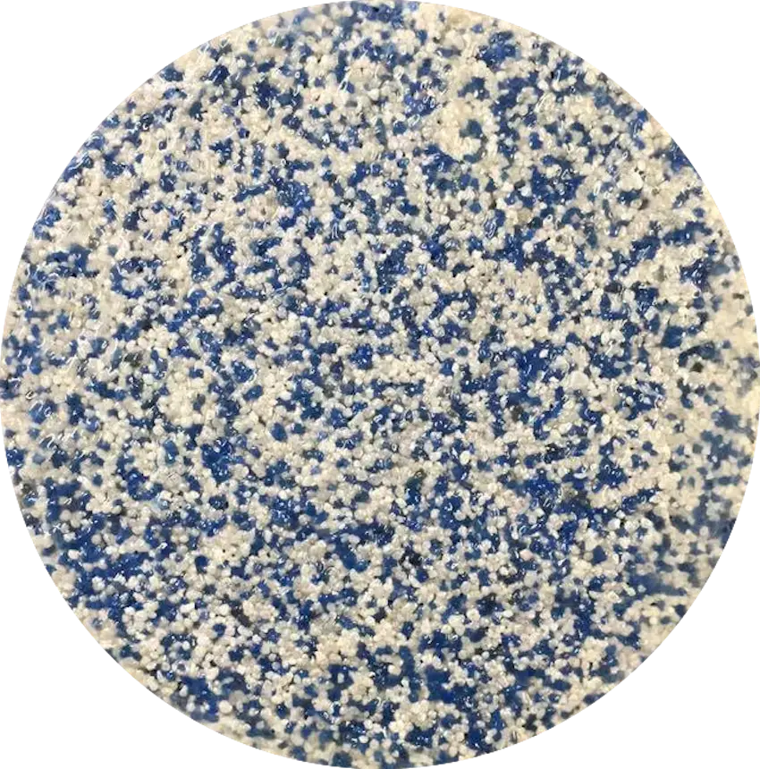 Blue and White Sand