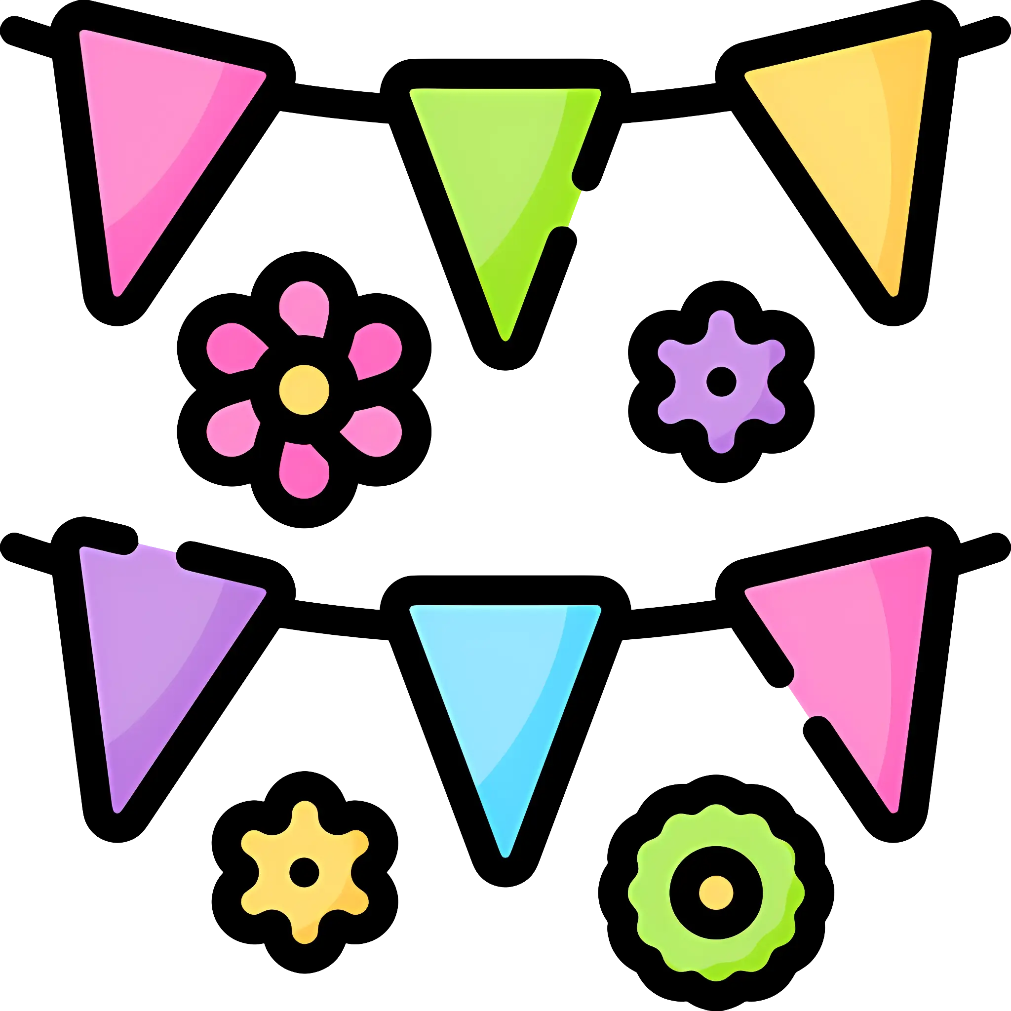 Floral Bunting Decoration