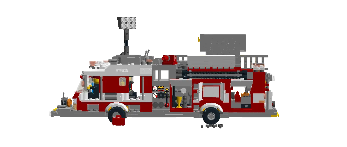 Miniature Toy Fire Truck in Red