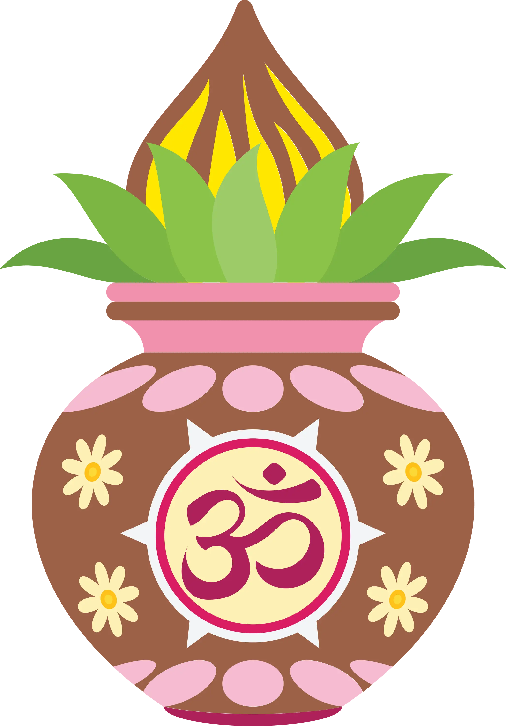Decorative Hindu Kalash Symbol