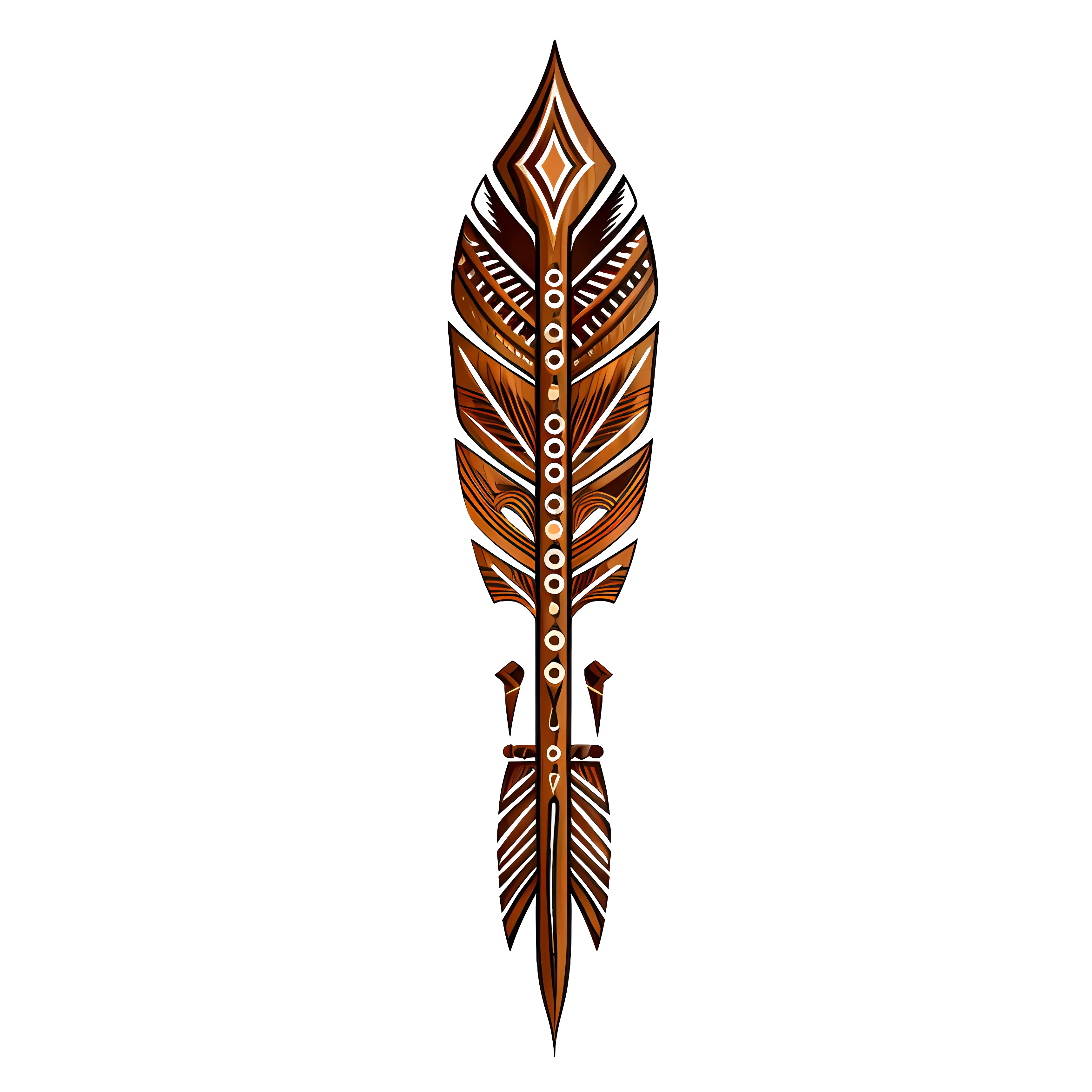 Tribal Decorative Feather Art