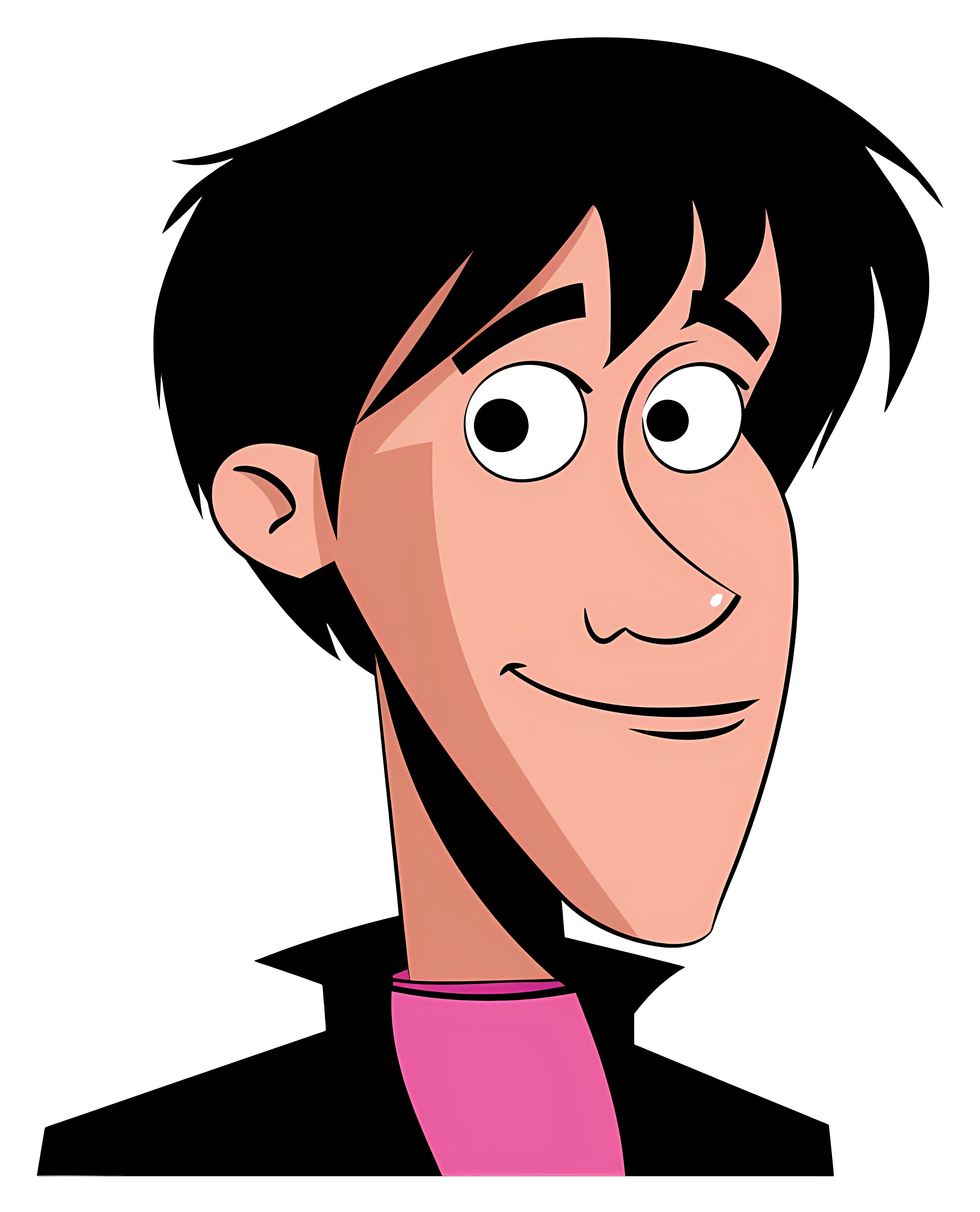 Smiling Cartoon Boy