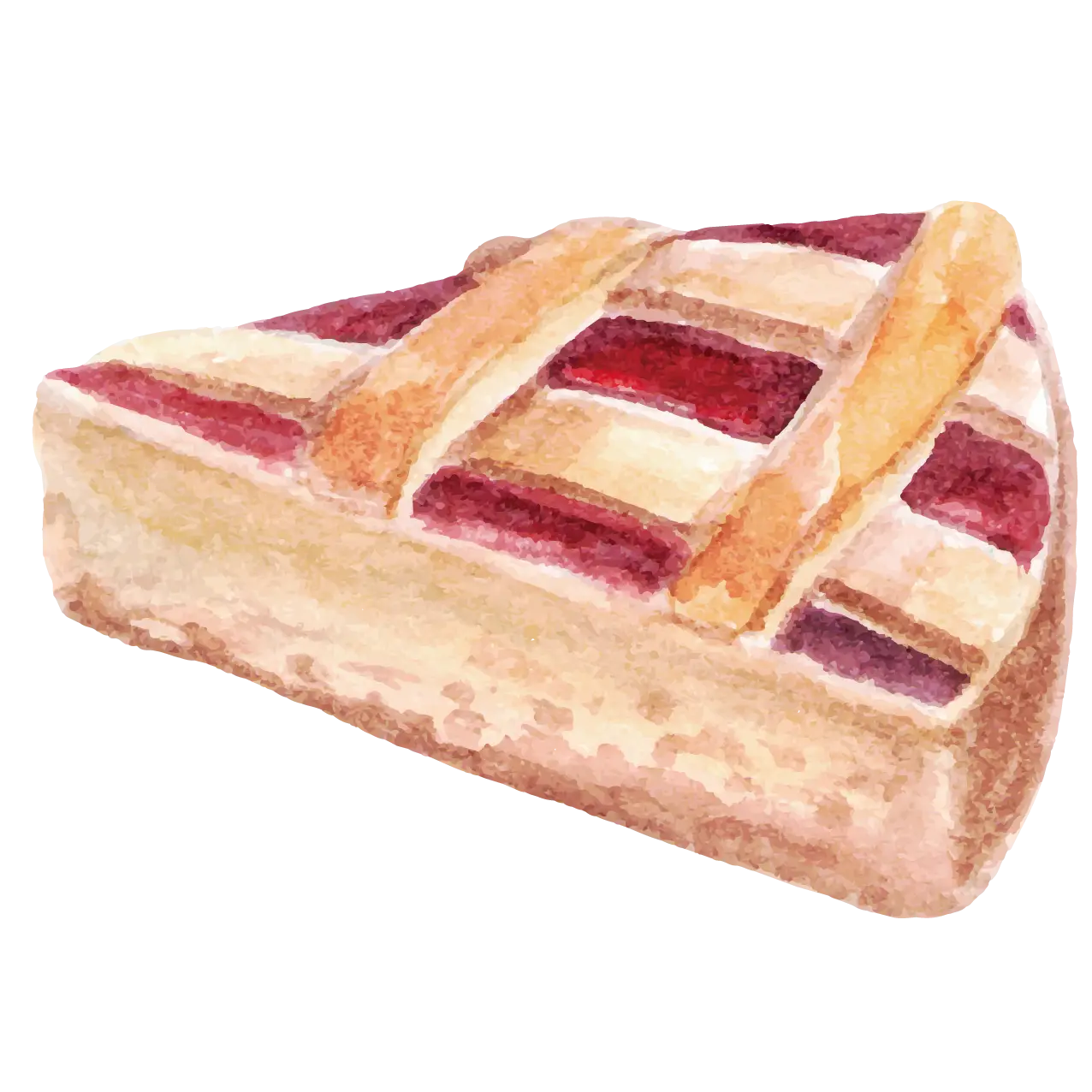Watercolor Pie Slice