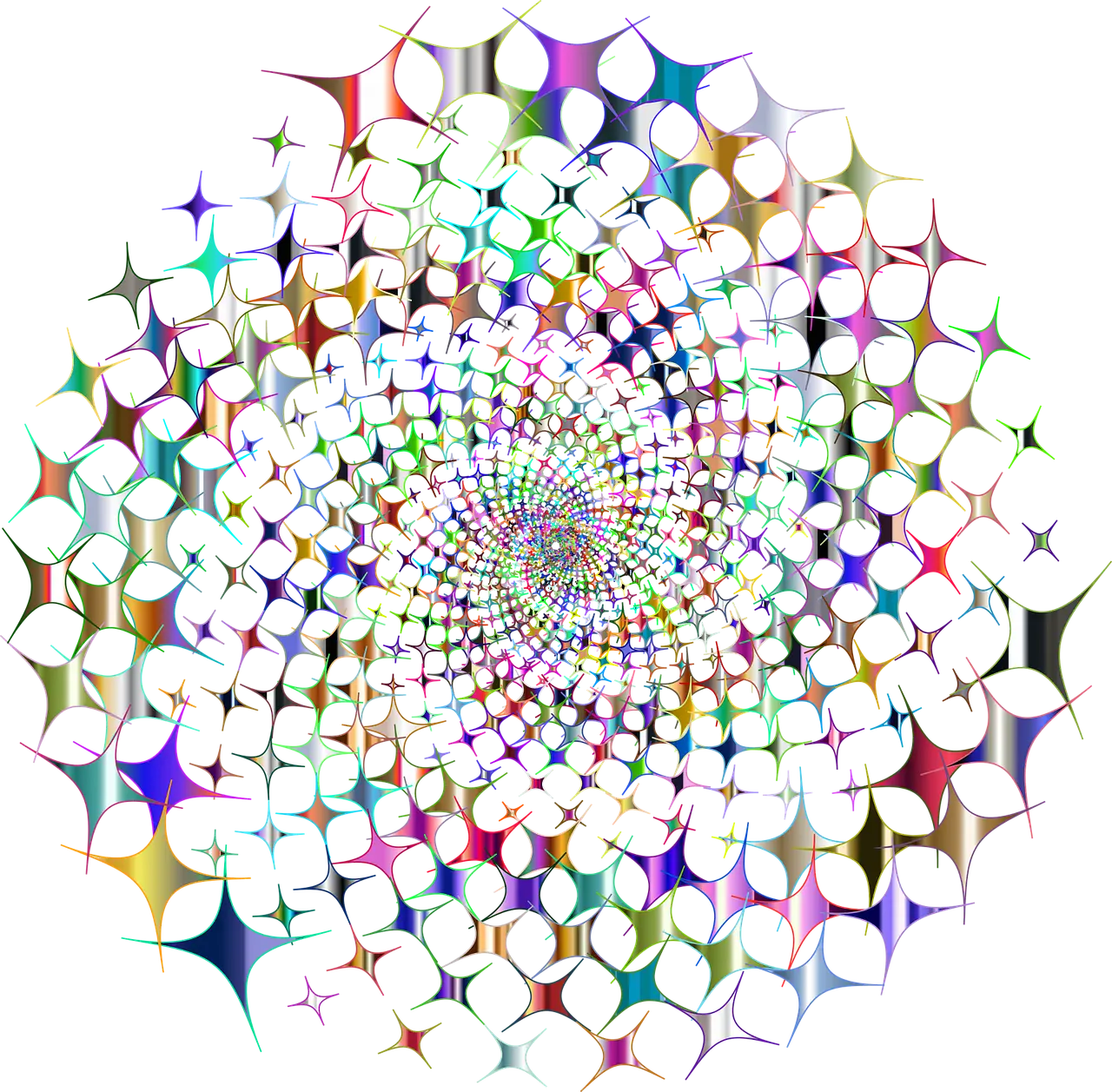 Colorful Circular Pattern in Abstract Style