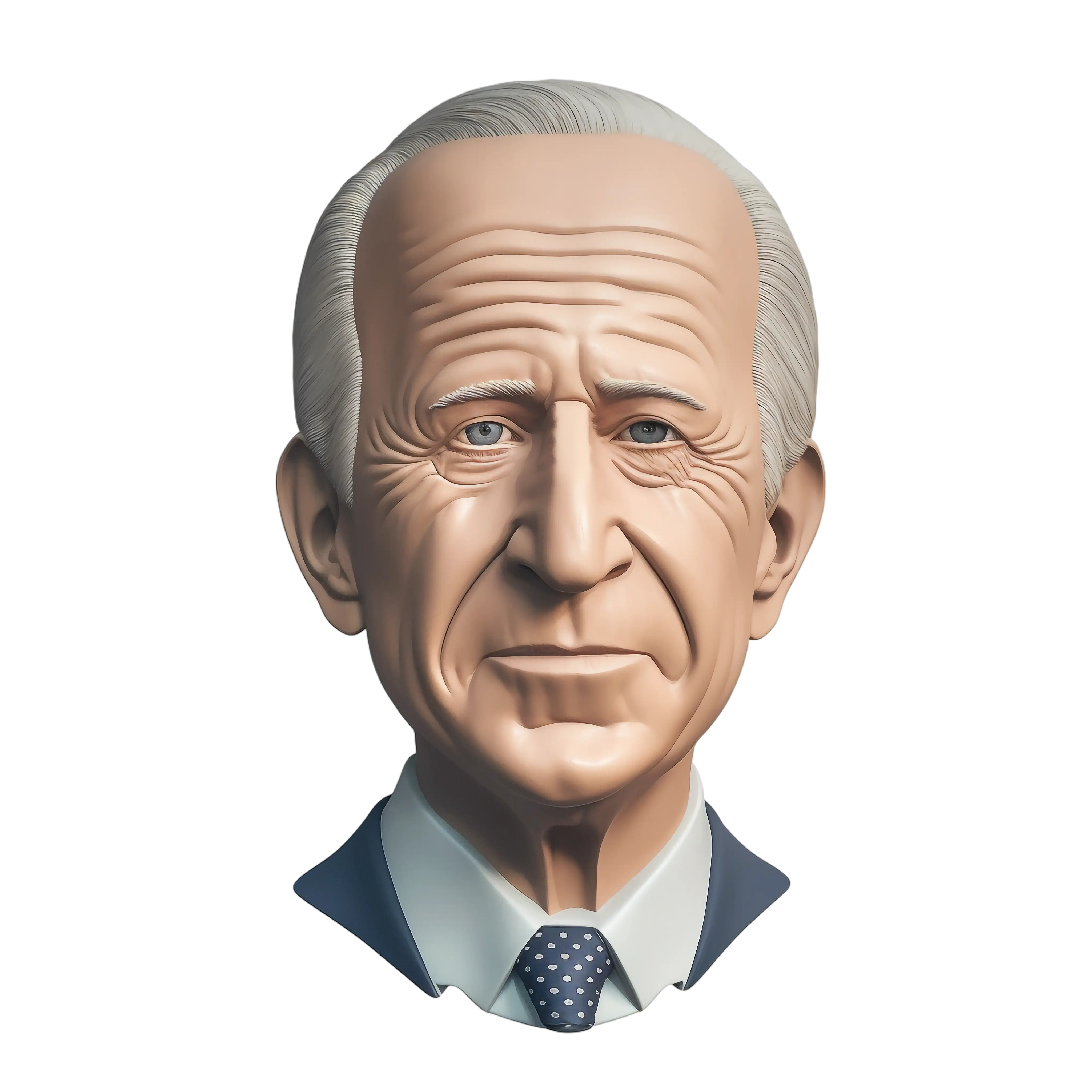 Realistic Elderly Man Portrait in a Formal Style