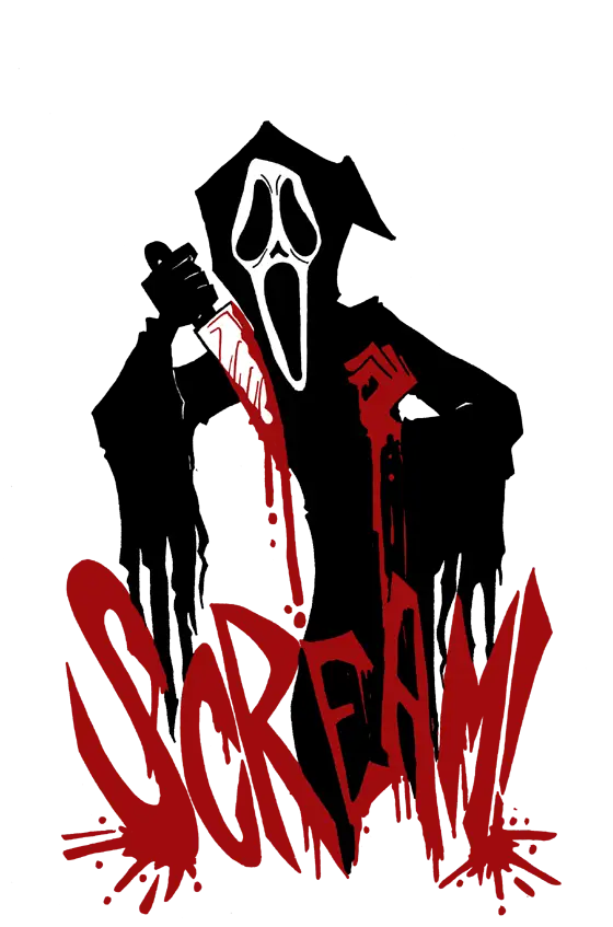Scream Mask with Knife