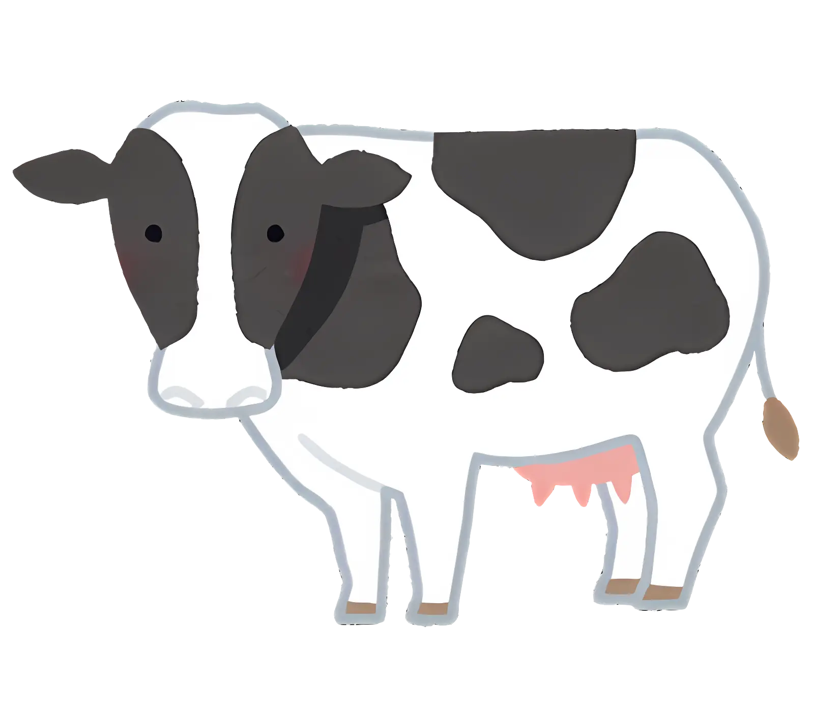 Cartoon Dairy Cow Illustration