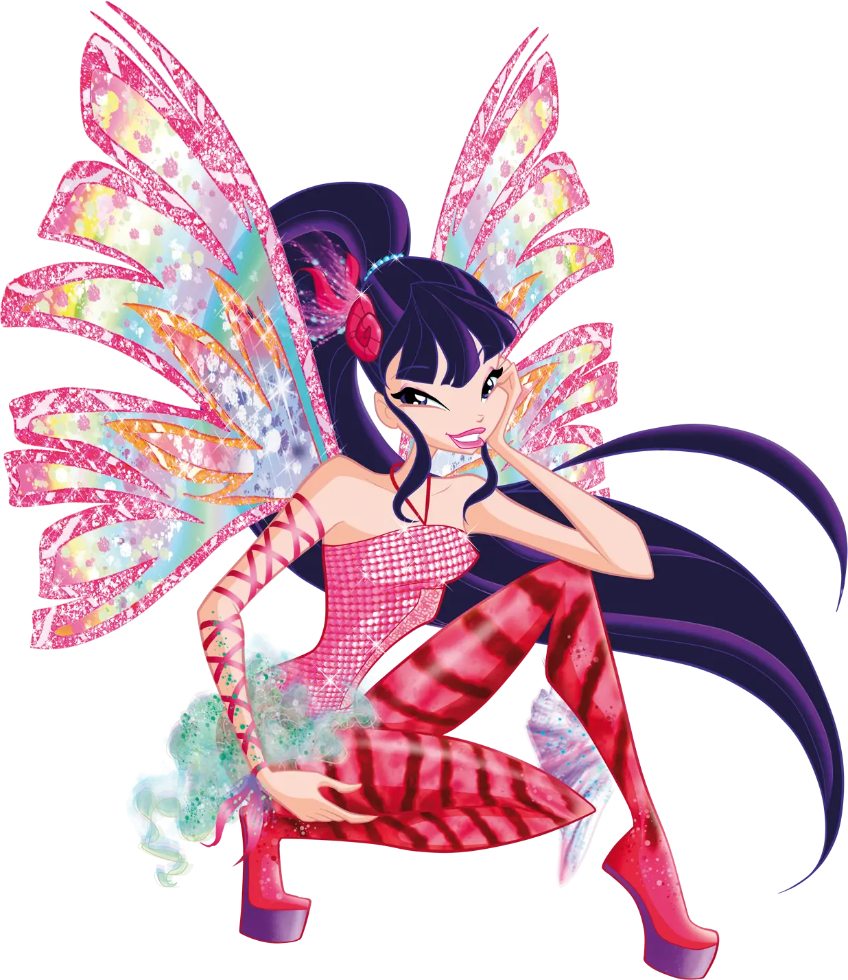 Fairy with Pink Outfit and Wings