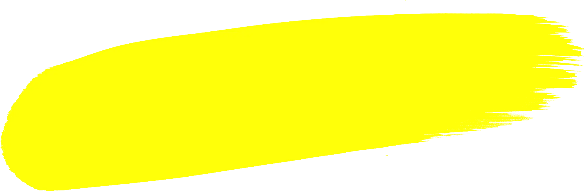 Yellow Brush Stroke for Artistic Design