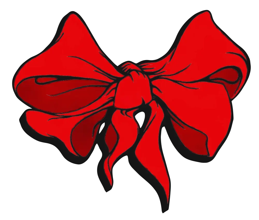 Elegant Red Bow for Decoration