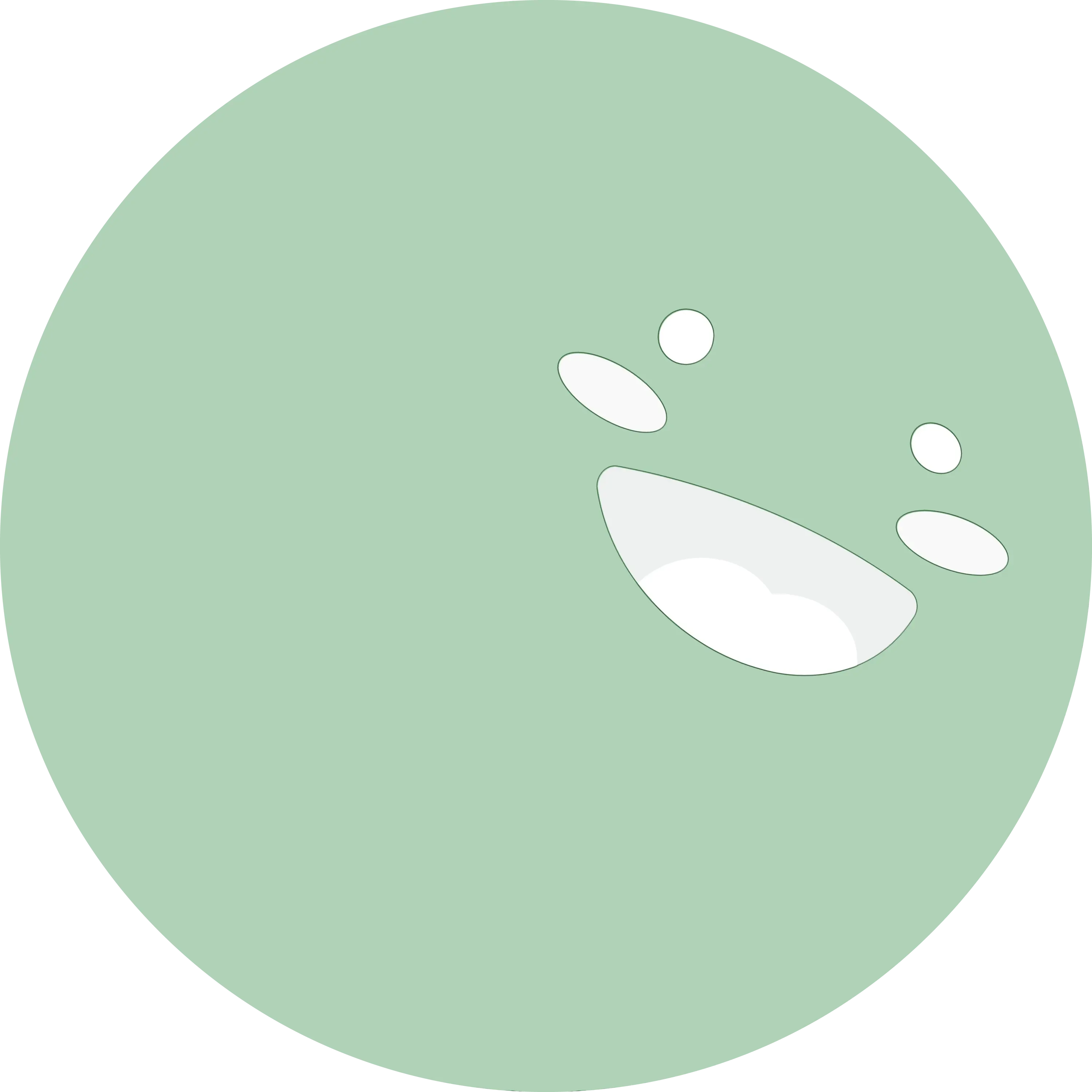 Green Smiley Face