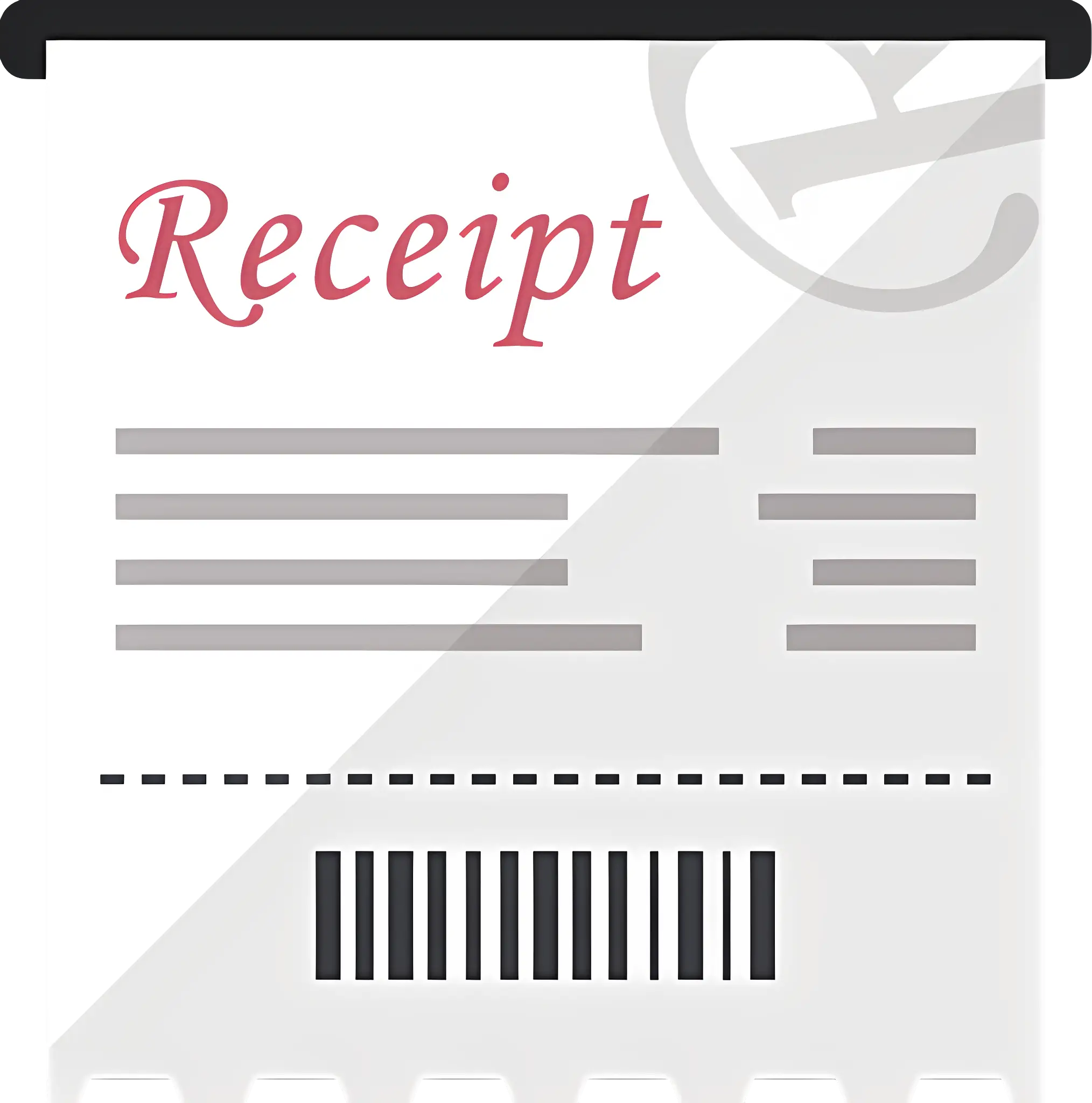 Illustration of a Receipt