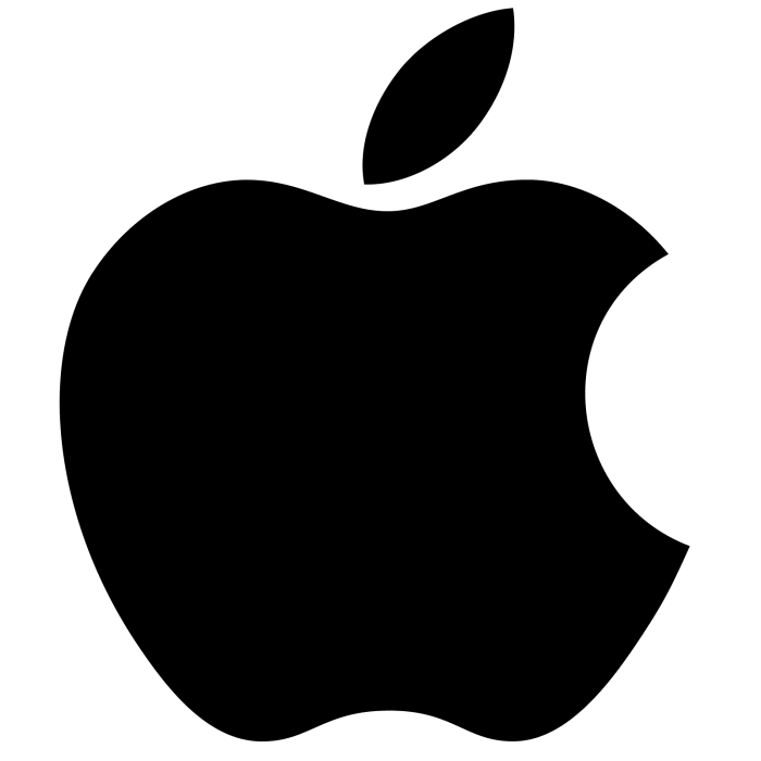 Minimalist Black Apple Logo
