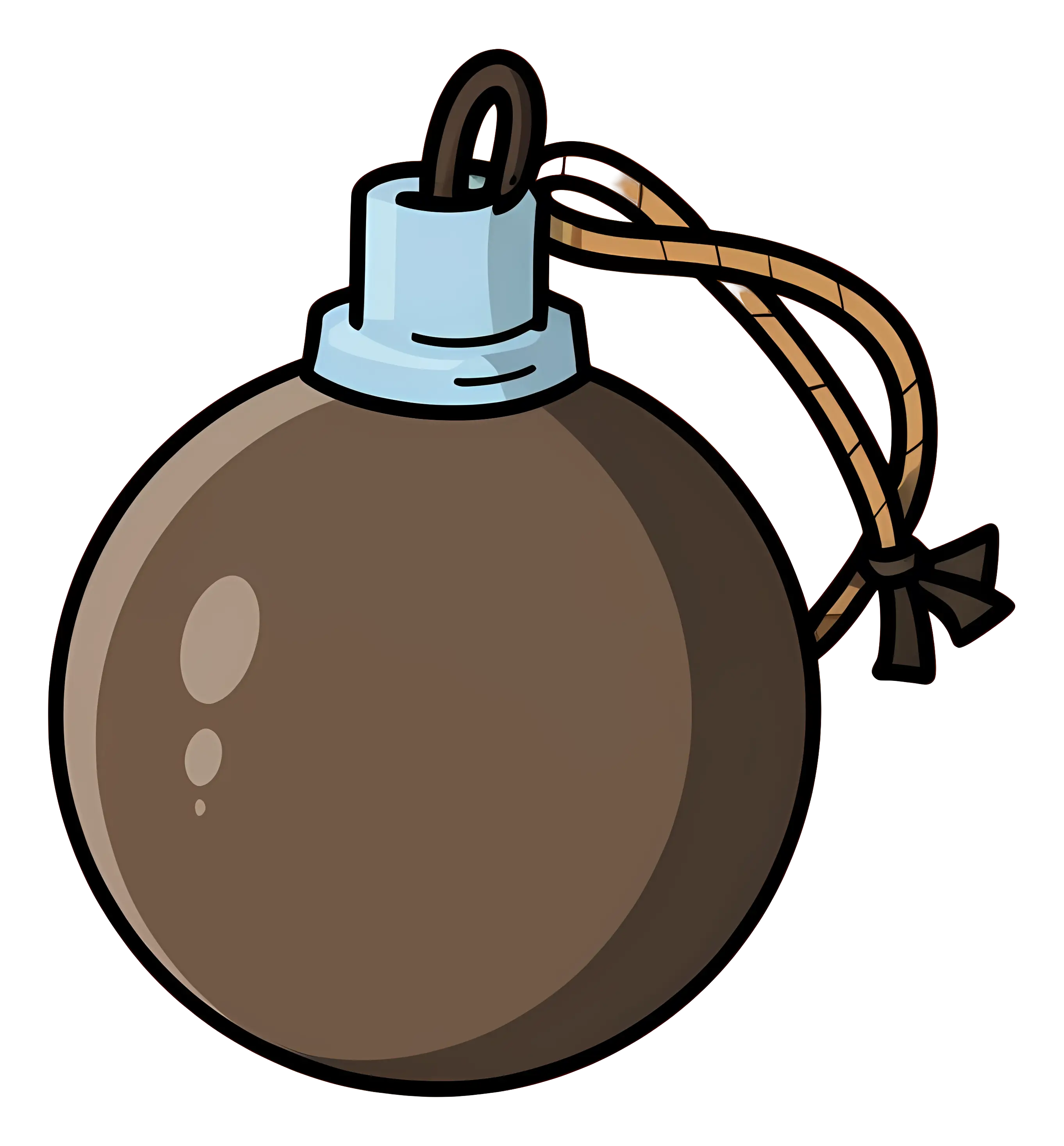 Cartoon Bomb with Fuse