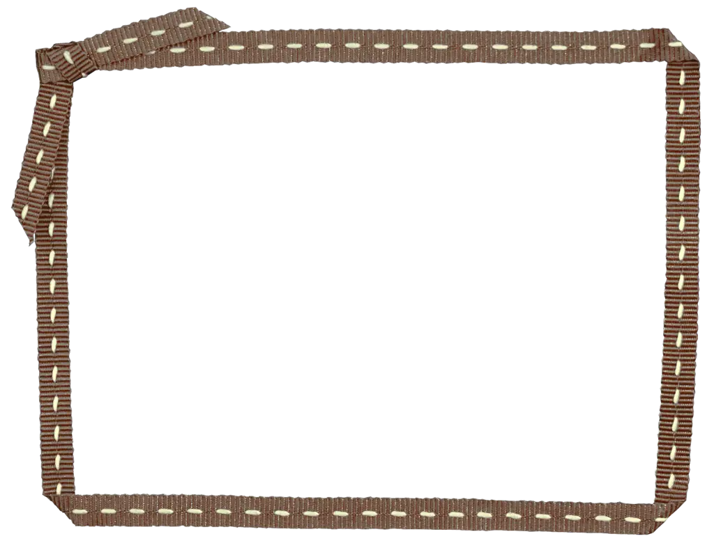 Brown Ribbon Frame