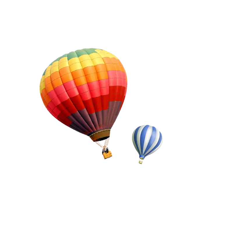Colorful Hot Air Balloons Floating in the Sky