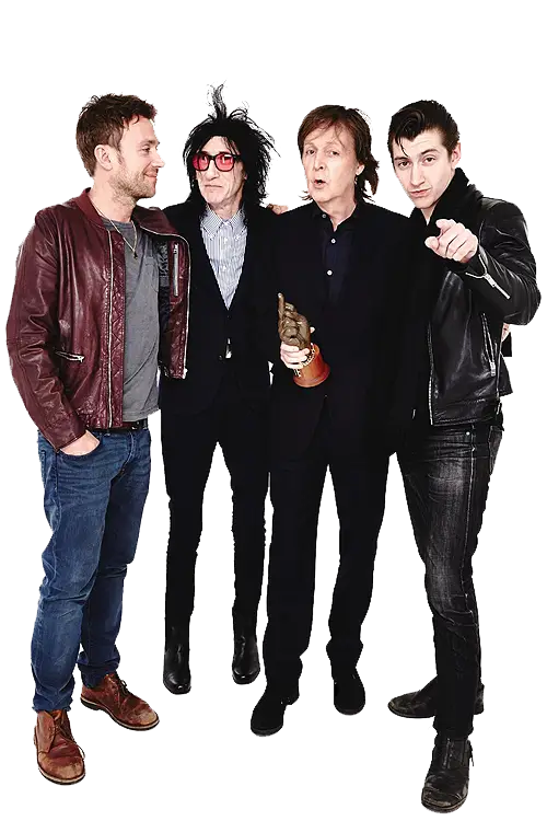 Group of Men in Leather Jackets