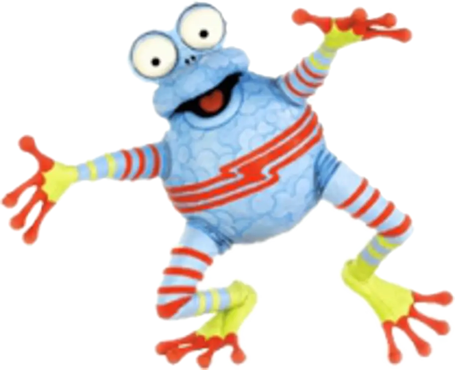 Colorful Cartoon Frog