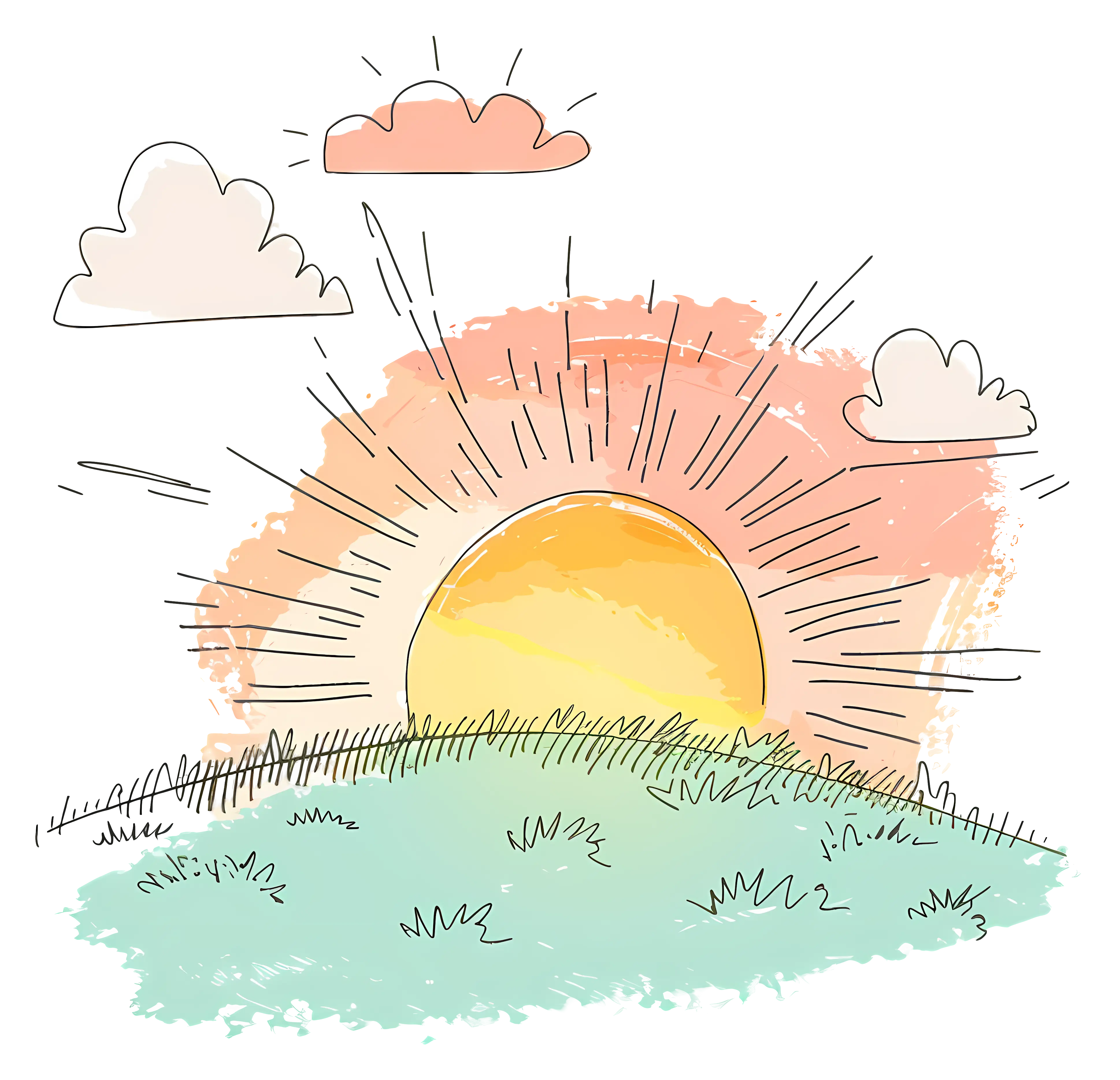 Beautiful Sunrise Illustration