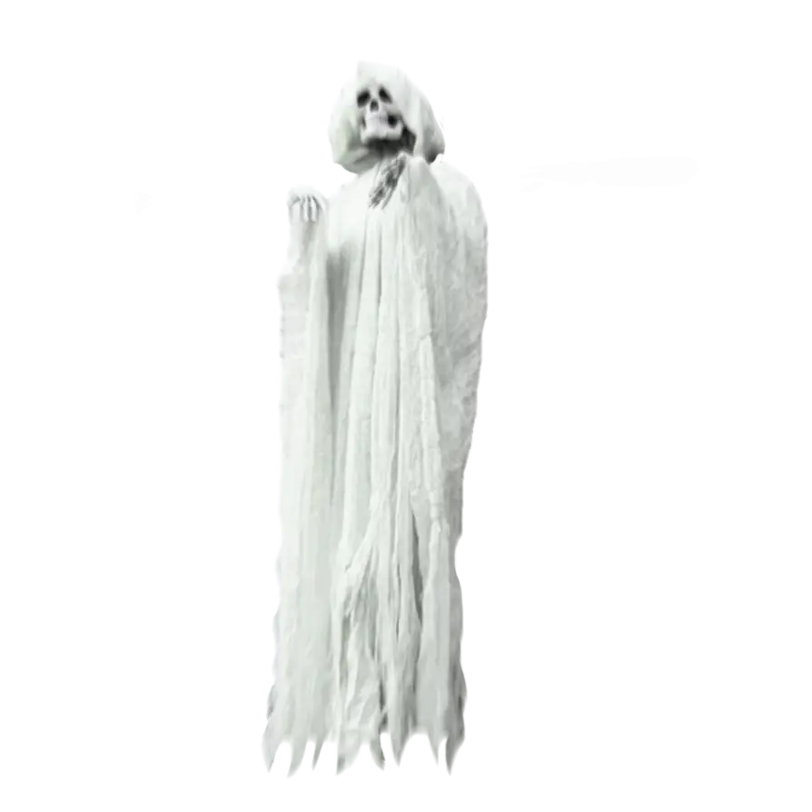 Spooky White Ghost Figure