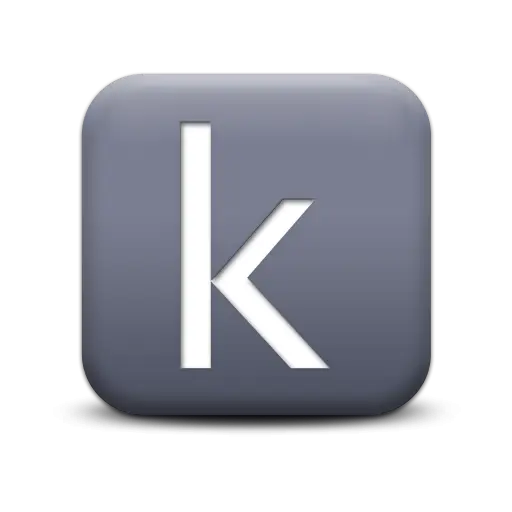 Square Letter K Icon Design