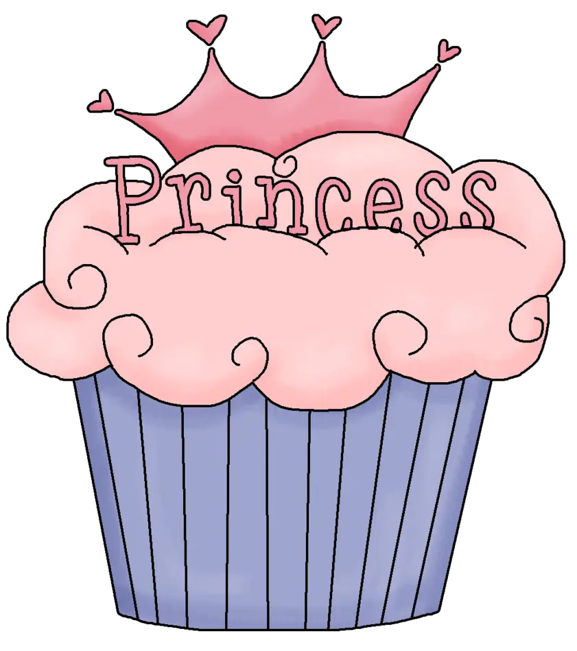 Princess Cupcake with Pink Frosting