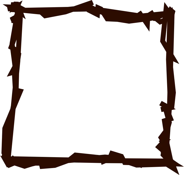 Rough Jagged Frame Graphic Element