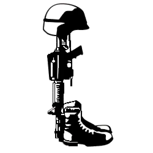 Military Memorial Tribute Illustration