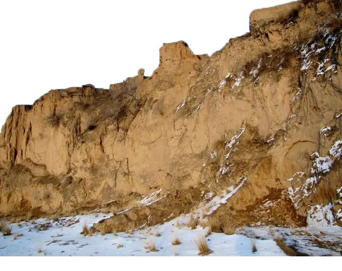 Snowy Cliff Landscape
