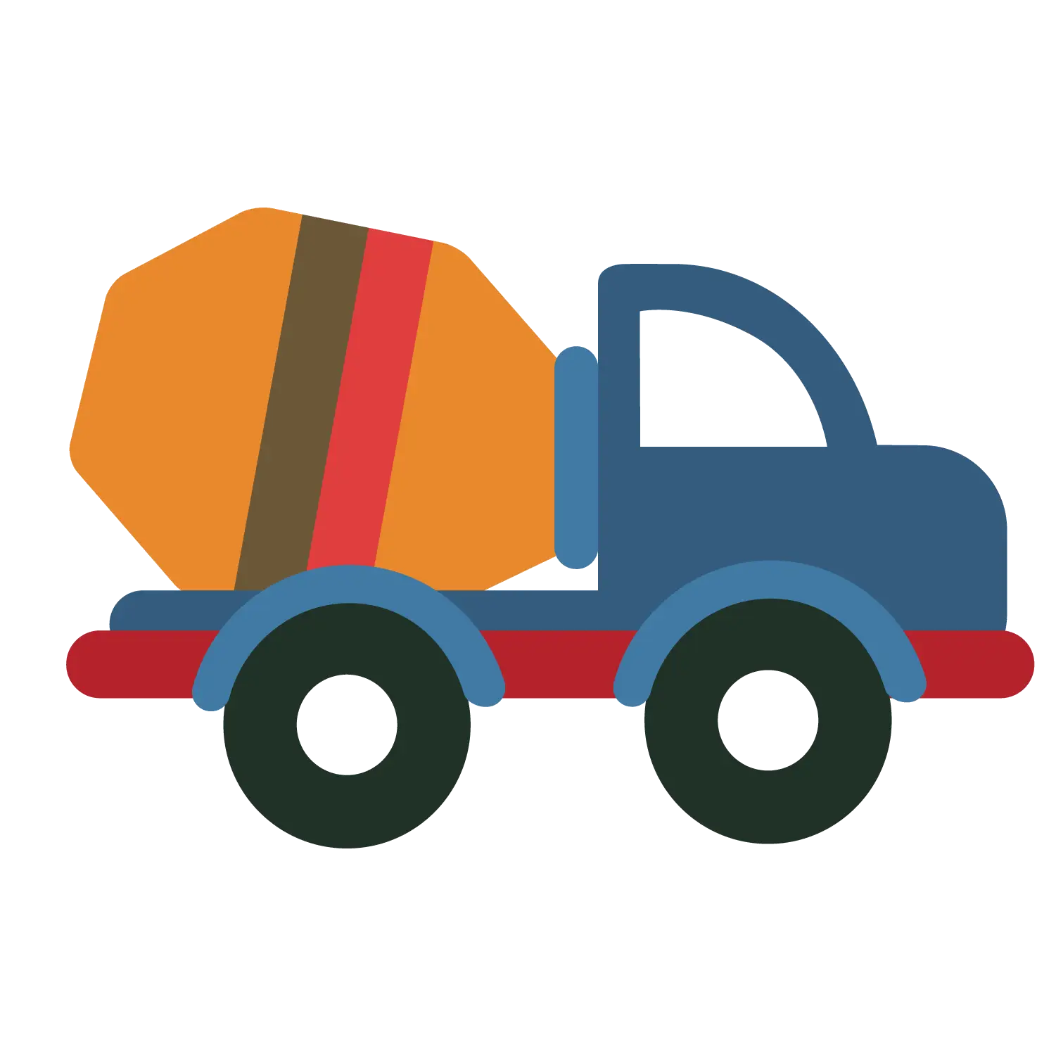 Colorful Cement Mixer Truck