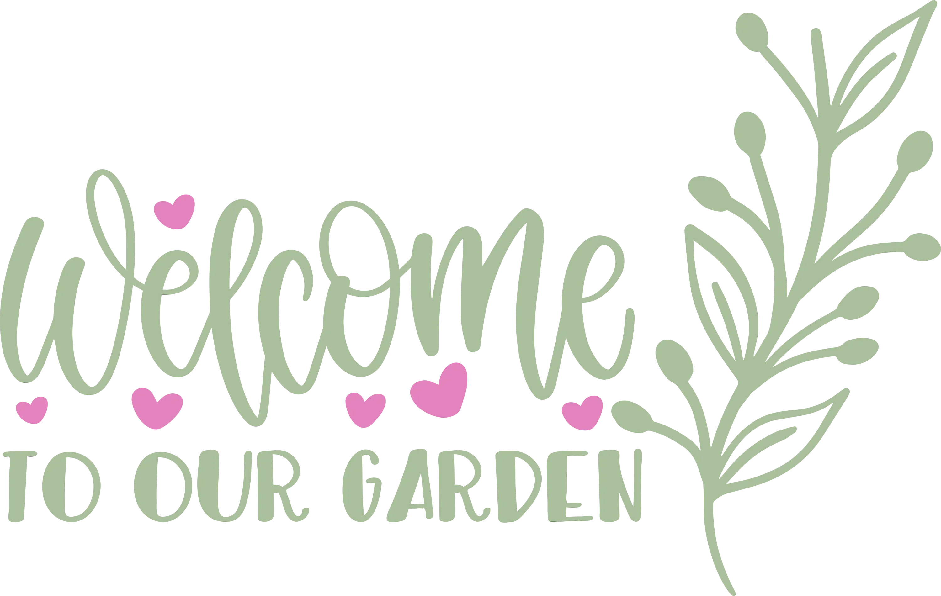 Welcome to Our Garden Decorative Sign