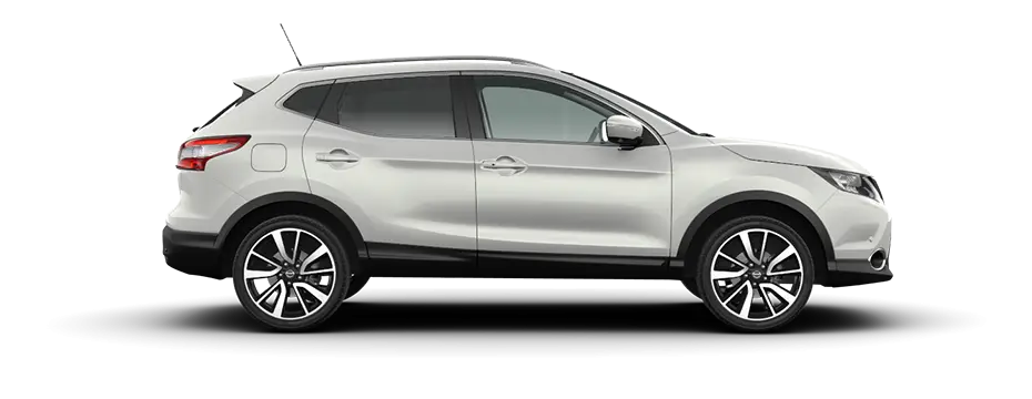 Modern White SUV in Side Profile