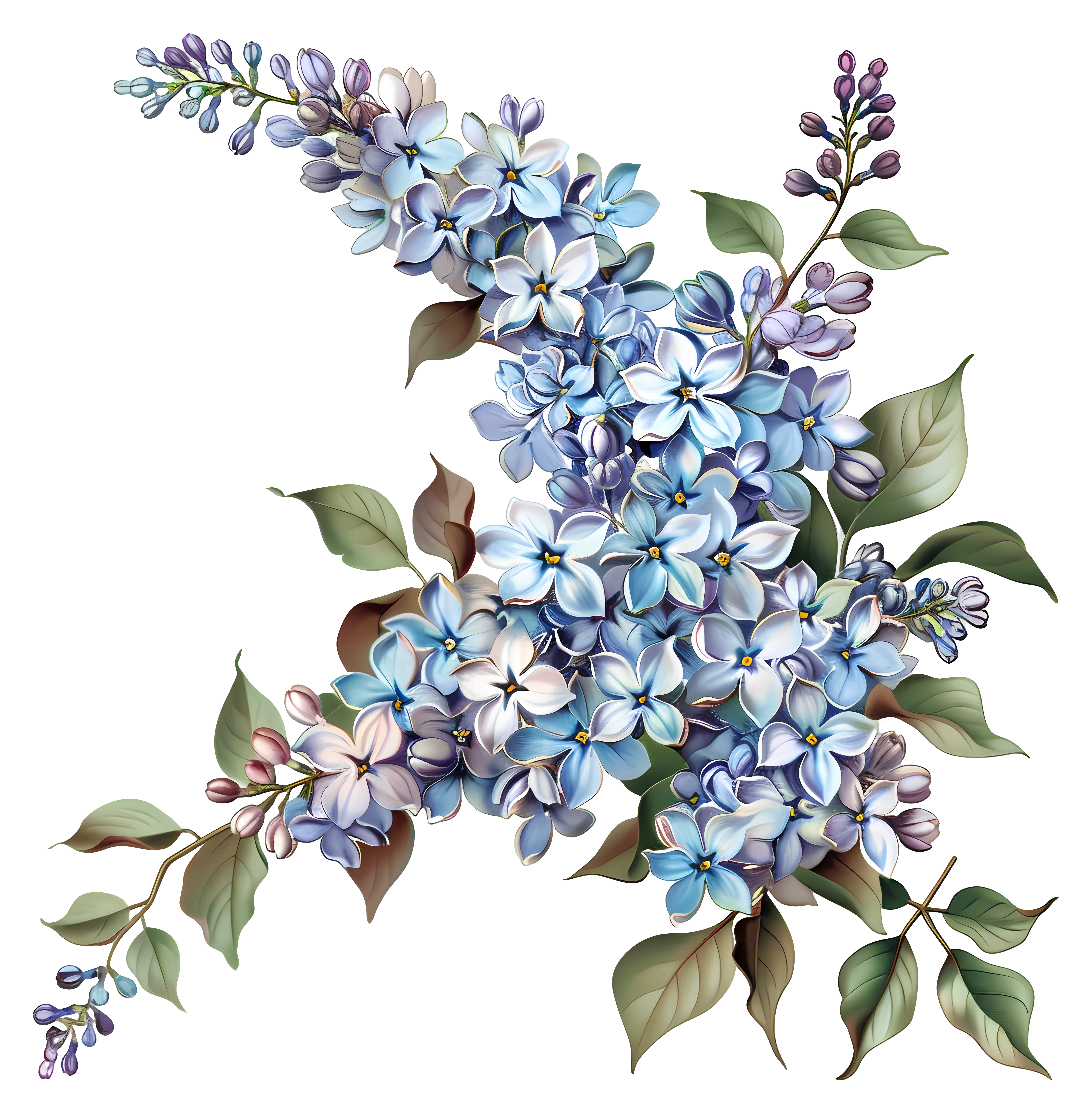 Beautiful Blue and Purple Flowers
